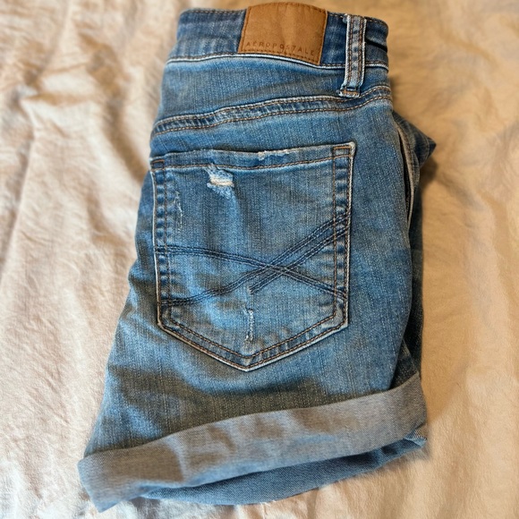 High Waisted Jean Shorts - Picture 3 of 6